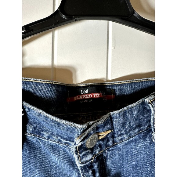 Lee Jeans Mens Relaxed Fit Straight Leg 42x30 Medium Wash - Picture 9 of 15